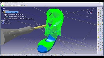 CATIA V5R27 5 AXIS MANUFACTURE FINISH SHOE PART 1