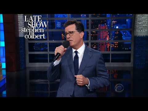 A Devastated Stephen Colbert Sings Farewell To The Mooch