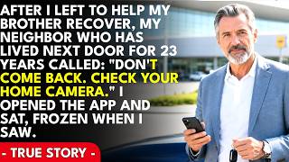 After I Left to Help My Brother Recover My Neighbor Texted Pull Over Check Your Home Securit