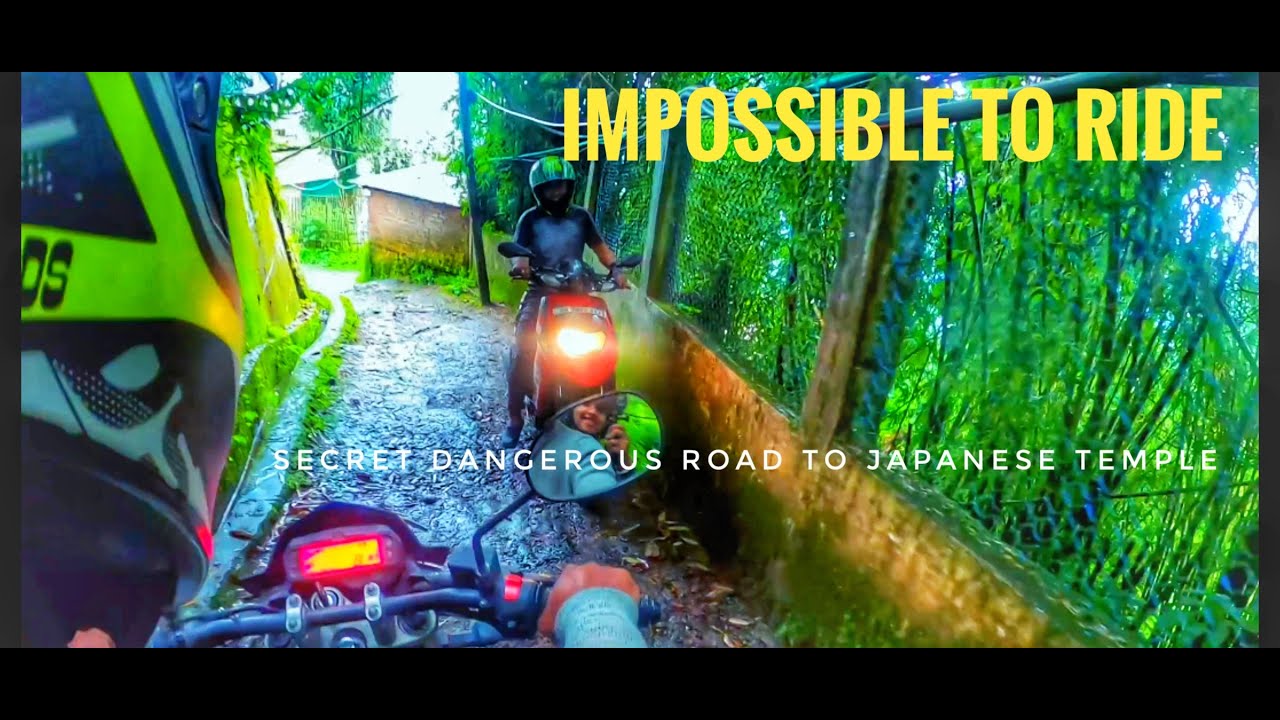 Aise road pe kabhi v bike leke mat charna || way to Japanese temple| # ...