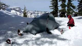 snow camping 2011 Crater Lake