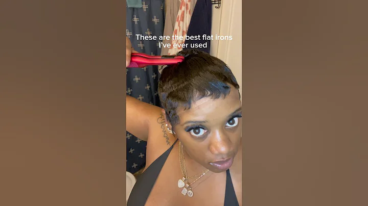 Trying to do pin curls on my pixie cut 🙄 #pixiehaircut  #pixiecut