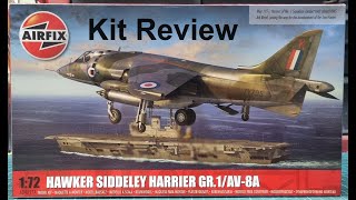 1/72 Airfix Hawker Siddeley Harrier GR.1/AV-8A Kit Review