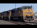 Roseville Railfanning: UP Light Power Move No. 2 w/ horn action