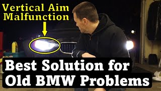 The Best Way To Fix An Old Bmw F30 Headlight Vertical Aim Malfunction - Part 3