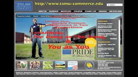 Statistics - 5 - Advanced Confidence Intervals - 5 - Sample Problem Two Proportions