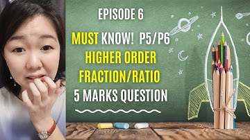 Episode 6 - MUST KNOW!  P5/P6 Higher Order Fraction/Ratio 5 Marks question