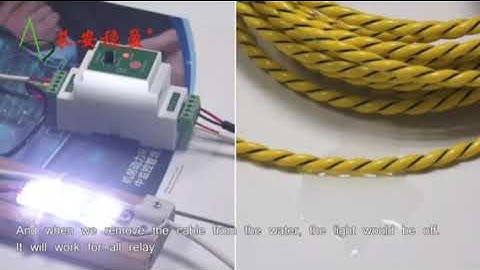 How does water sensor cable work with water leak module