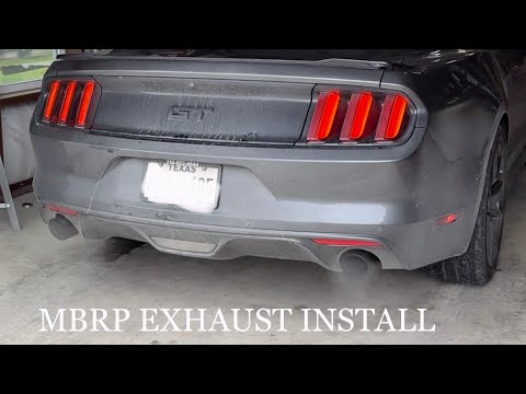 2017 Ford Mustang GT Coyote 5.0 Full MBRP Exhaust Install - YouTube