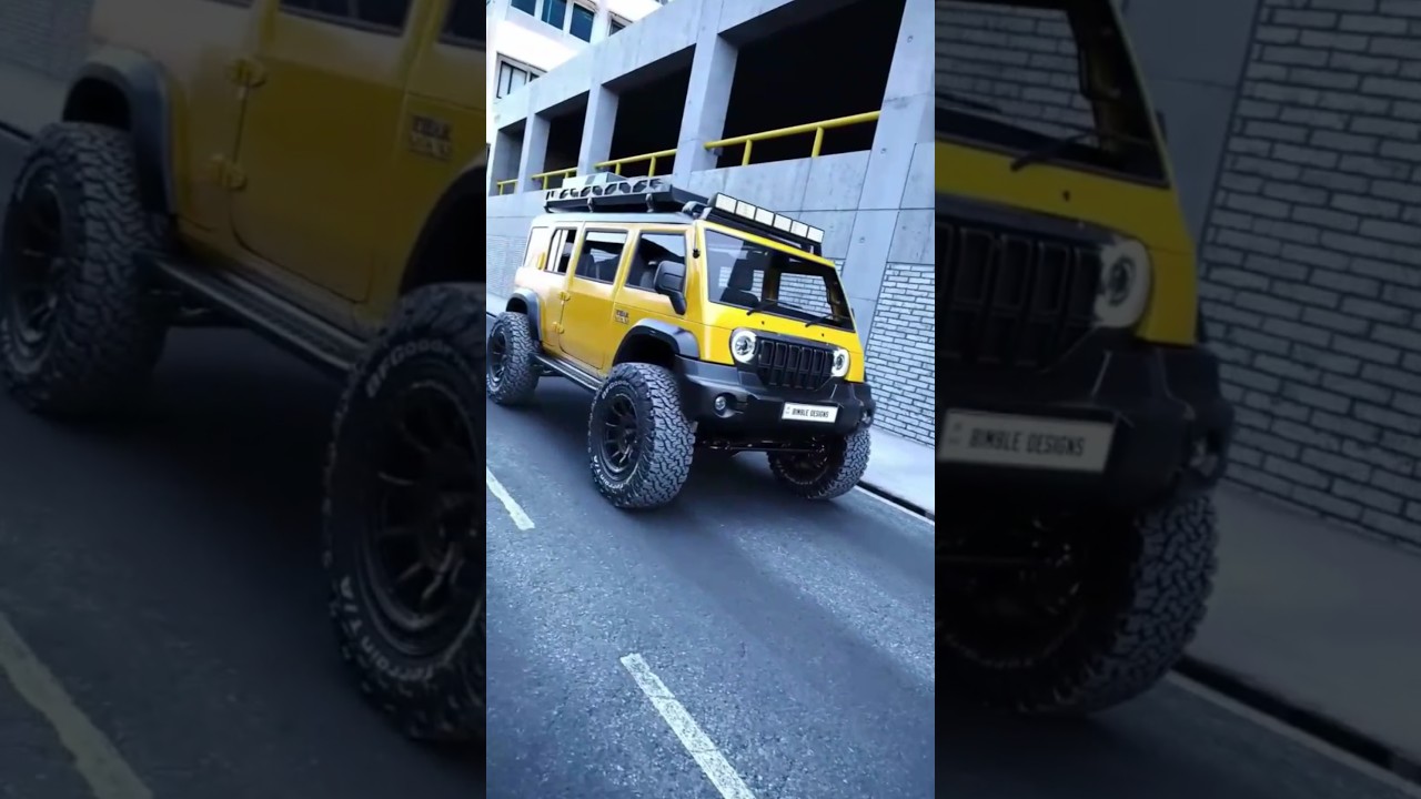 World first Mahindra Thar van yellow colour new lounch 