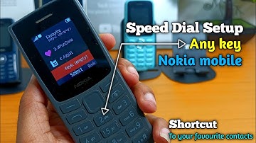 How to enable speed dial in nokia keypad phone || speed dial on Nokia phone