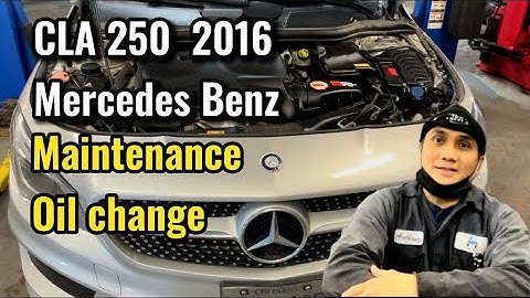 2014 cla 250 oil change