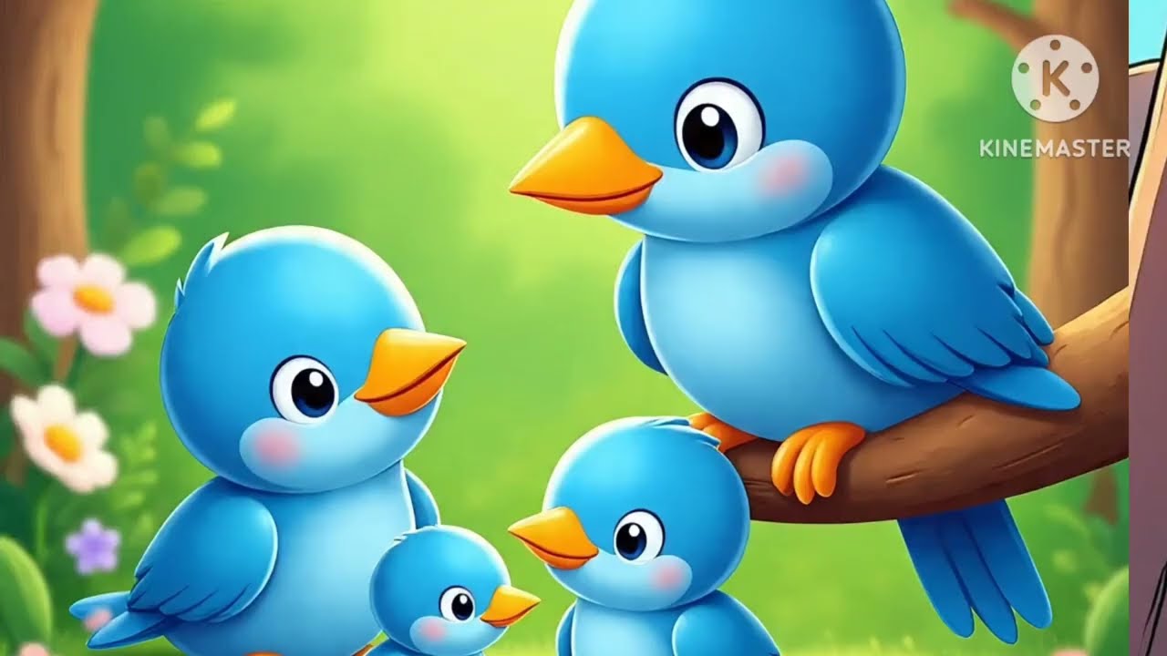 नीली चिड़िया और उसके तीन बच्चों की कहानी!