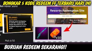 5 KODE REDEEM FF TERBARU HARI INI 3 OKTOBER 2025