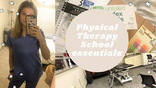 my physical therapy school essentials | everything you need for PT School