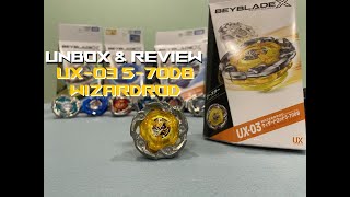 UNBOX & REVIEW UX-03 WIZARDROD 5-70DB | คฑา(ไม้เท้า)จอมเวทย์ | BEYBLADE X