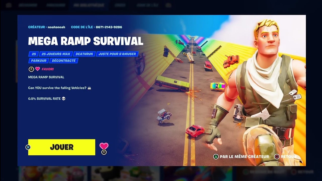 Mega Ramp Su Rival Fortnite MEGA RAMP SURVIVAL - YouTube