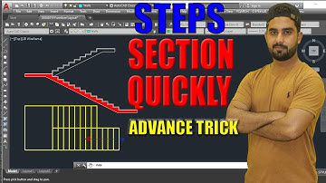 Quickly Draw Steps section In Auto Cad  With Yqarch Plugin