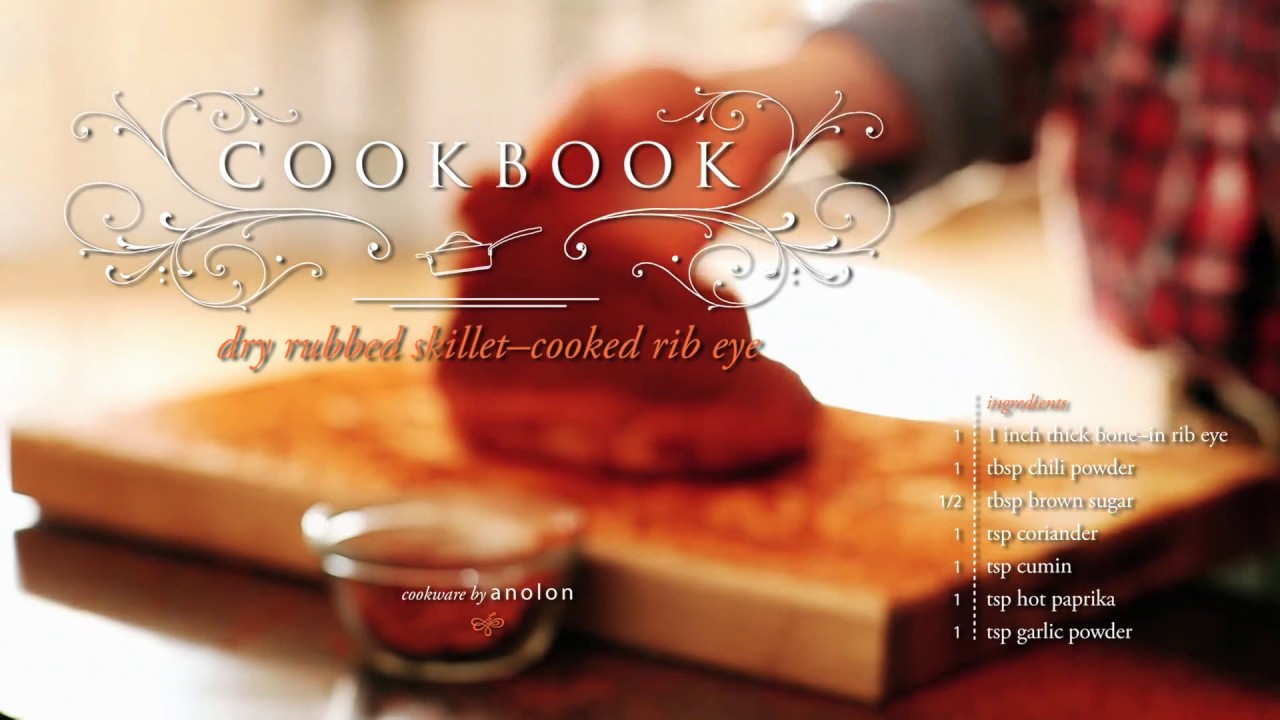DryRub Rib Eye Steak Anolon YouTube