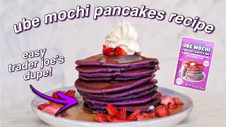 In today's video i'm sharing my easy ube mochi pancakes recipe
inspired by trader joe's mix! it is gluten-free and super delicious.
don't forget to subscribe...