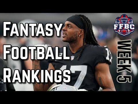 Fantasy Football Weekly Ranking Update