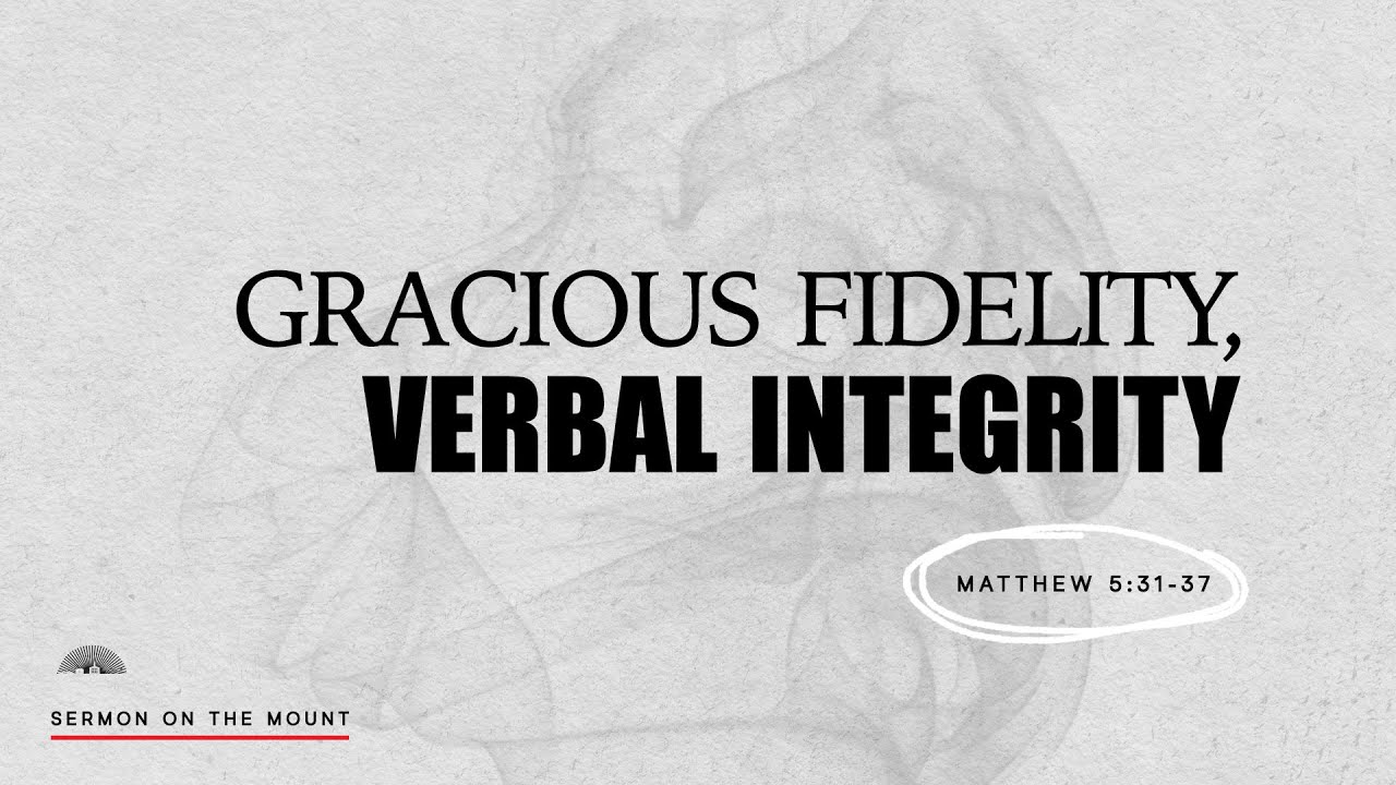 Gracious Fidelity, Verbal Integrity | Tim Rice - YouTube