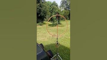 HF magnetic loop antenna 20/40 Meters, 38 cM dia, 10-110 pF variable capacitor, QRP FT8