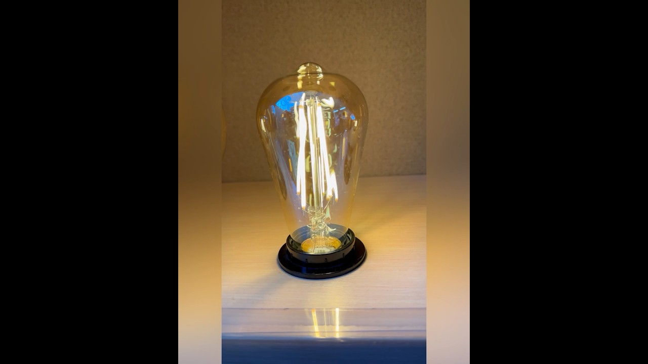 Led лампа edisons st64 long gold е27 2w 2200k бронзова скляна