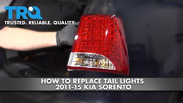 How To Replace Tail Lights 2011-15 Kia Sorento