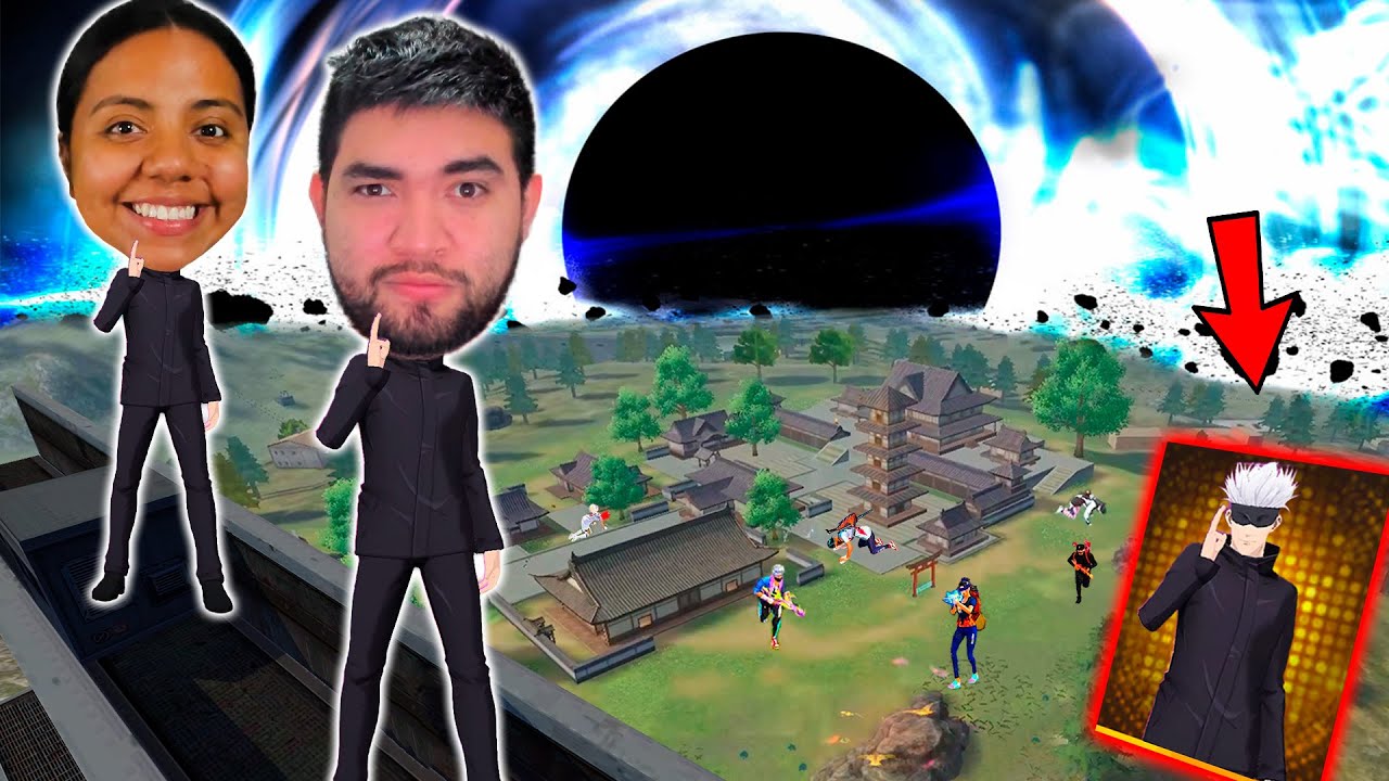 USAMOS EL NUEVO EMOTE DEL VACIO INFINITO EN FREEFIRE 😱 FREEFIRE X JUJUTSU KAISEN