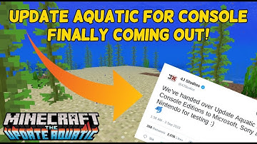 Minecraft Update Aquatic For Console Finally Coming Out! - CERT TESTING - PS3, PS4, Xbox 360 & Wii U