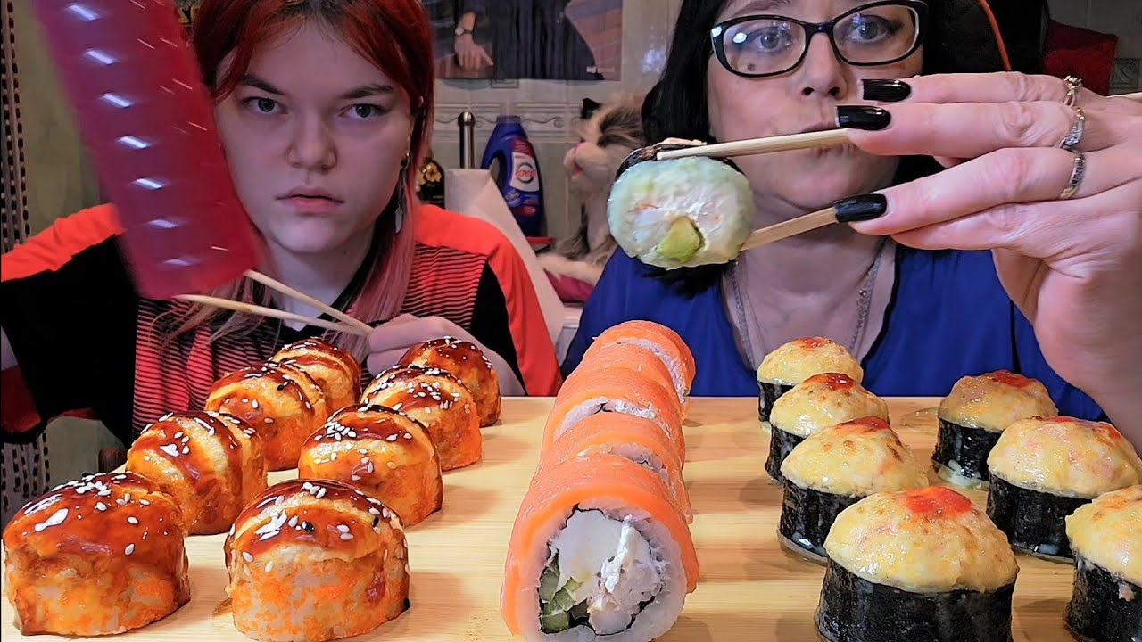 Мукбанг | Роллы ,Суши 🍣 | Обжор Асмр 