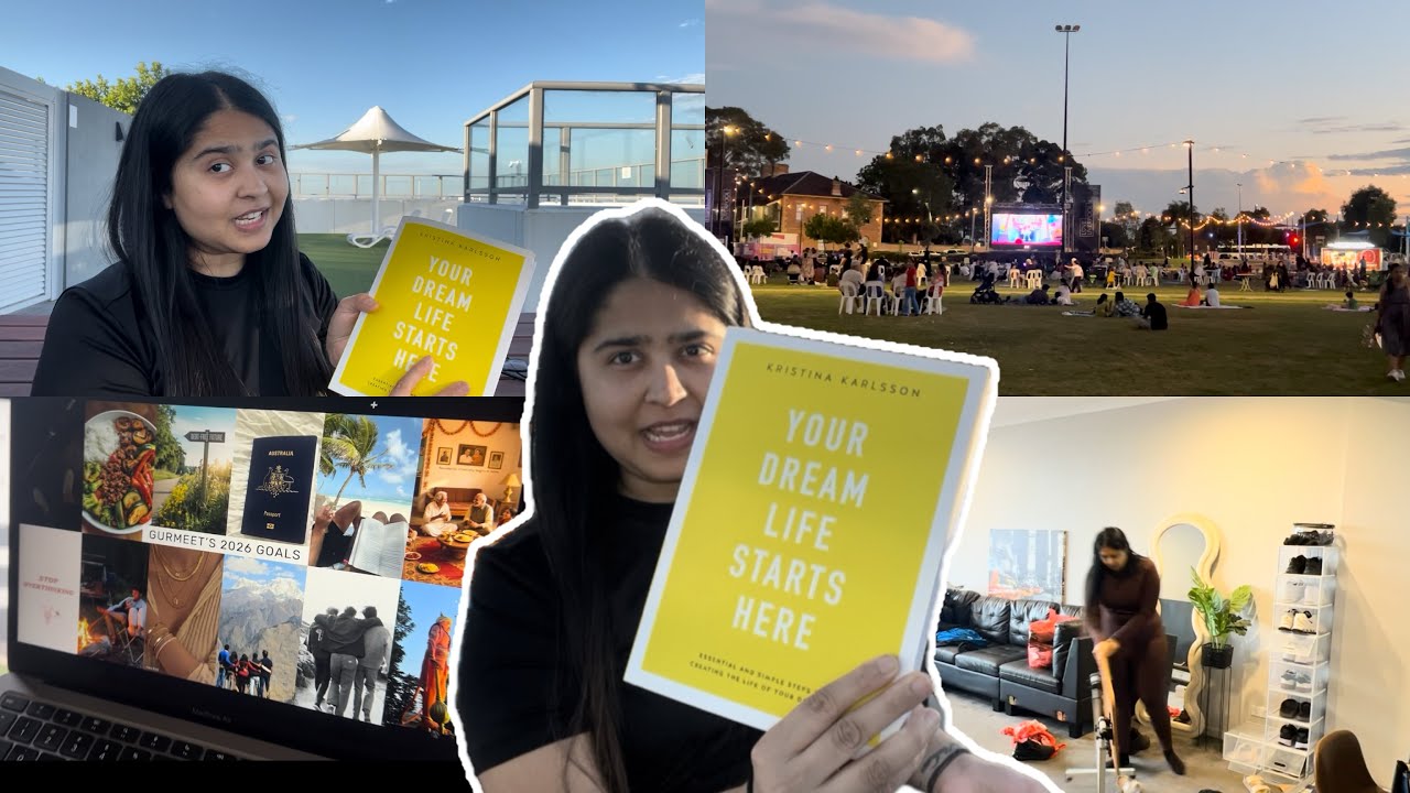 Christmas 🎄 Movie 🍿 + 2026 goal setting start | Readig books 📚 + Vision board + cleaning home