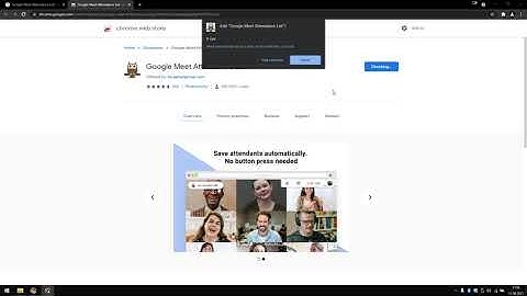 Install Google Chrome Extension - Google Meet Attendance List