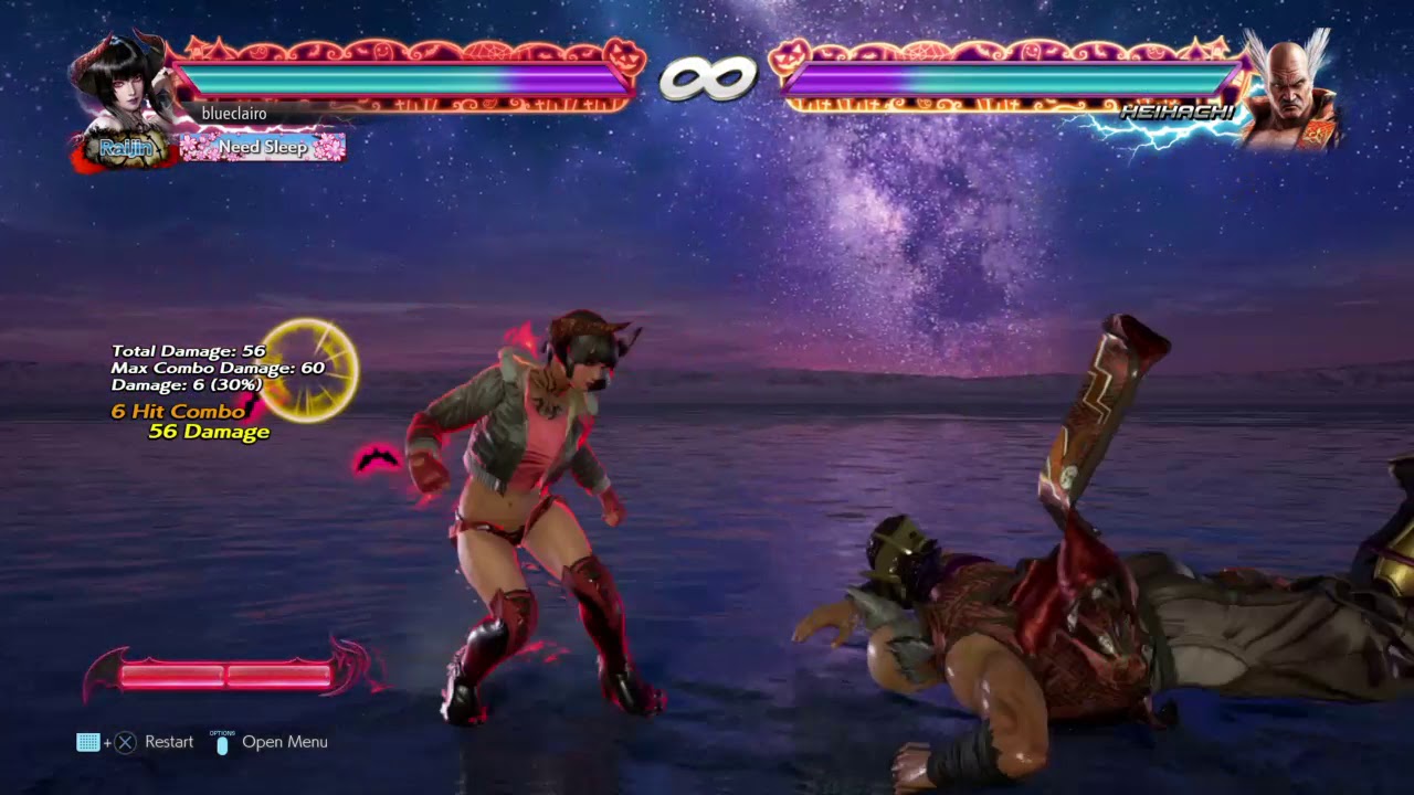 Eliza advanced EX dive kick reset combo 4