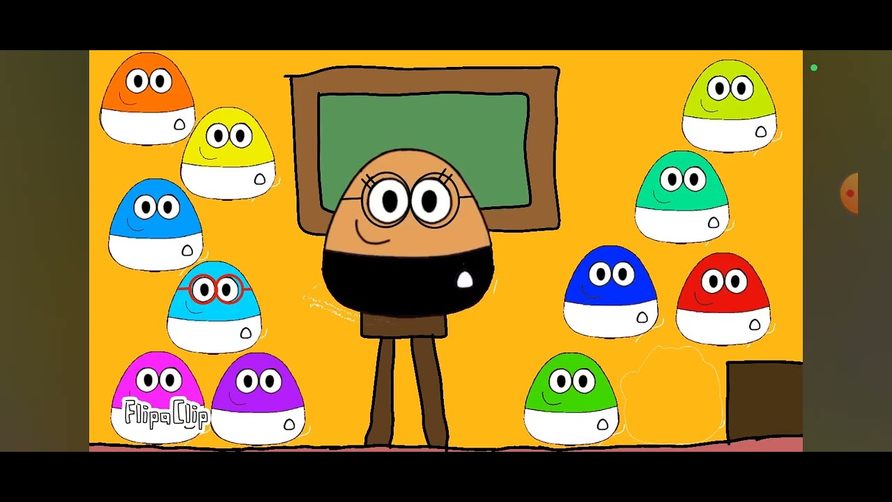 Pou em o pou jogou micraft na escola e fica de castigo 