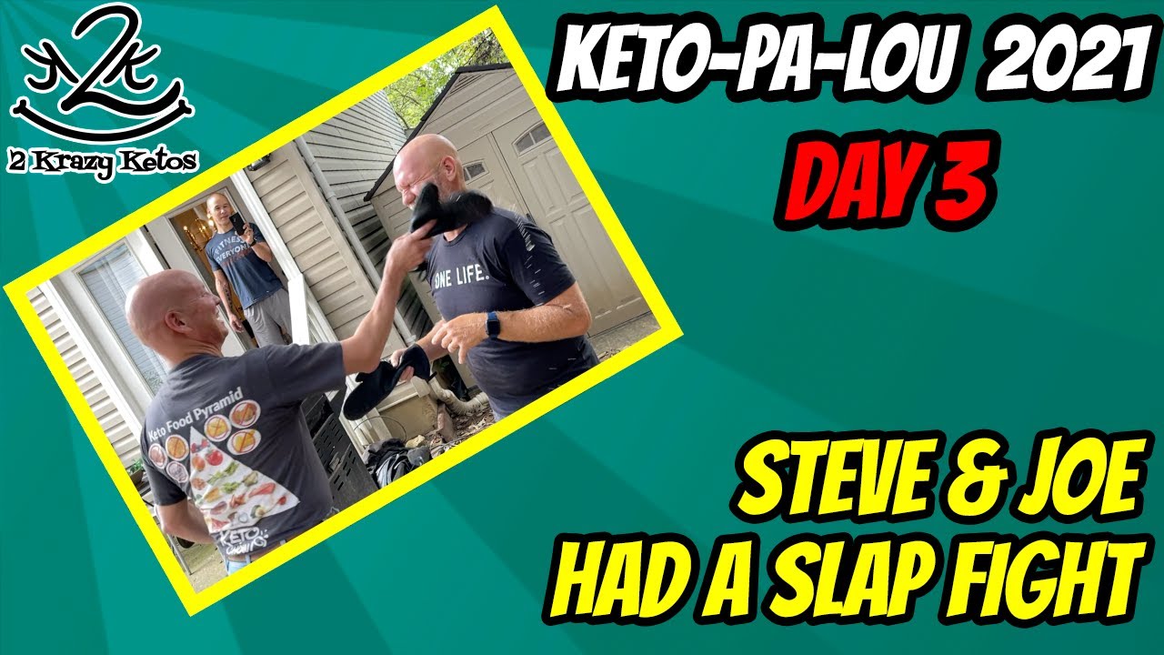 Keto-Pa-Lou-Za day 3 | Joe & Steve had a slap fight | What we eat on vacation while keto