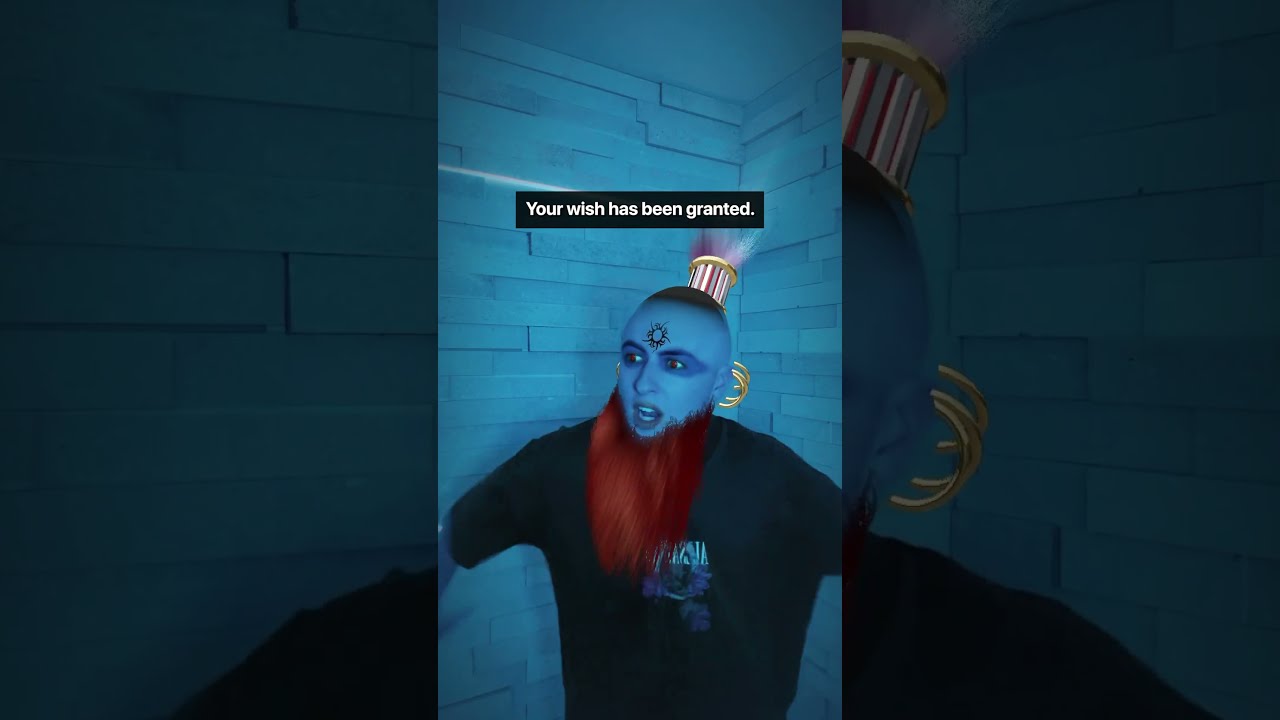 Genie Grants Three Wishes #Shorts