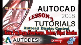 how to autocad zoom and pan command in hindi|zoom|pan|redraw|regen|objectselection|in hindi|hindi|