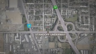 Standoff after suspect shoots at Sacramento County sheriff's deputy