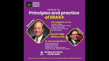 PRINCIPLES AND PRACTICE OF ERAS -PROF.OLLE LJUNGQVIST