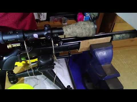 ライフルスコープの取付　rifle scope installation