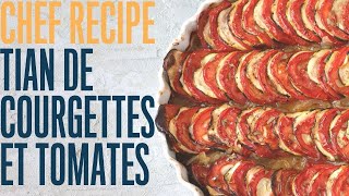 Confit of zucchini and tomato (tian provencale)