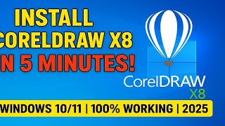 How to Install CorelDRAW X8 on Windows 10/11| Step-by-Step Tutorial | Waseem Tech World