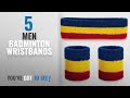 Top 10 Men Badminton Wristbands [2018]: ONUPGO Sweatband Headband Wristbands Set, Cotton Striped