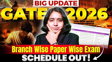 GATE 2026 Exam Schedule Released - IIT Guwahati Official Update | IFAS