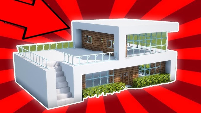 Minecraft: CASA fácil MODERNA Tutorial #1✓