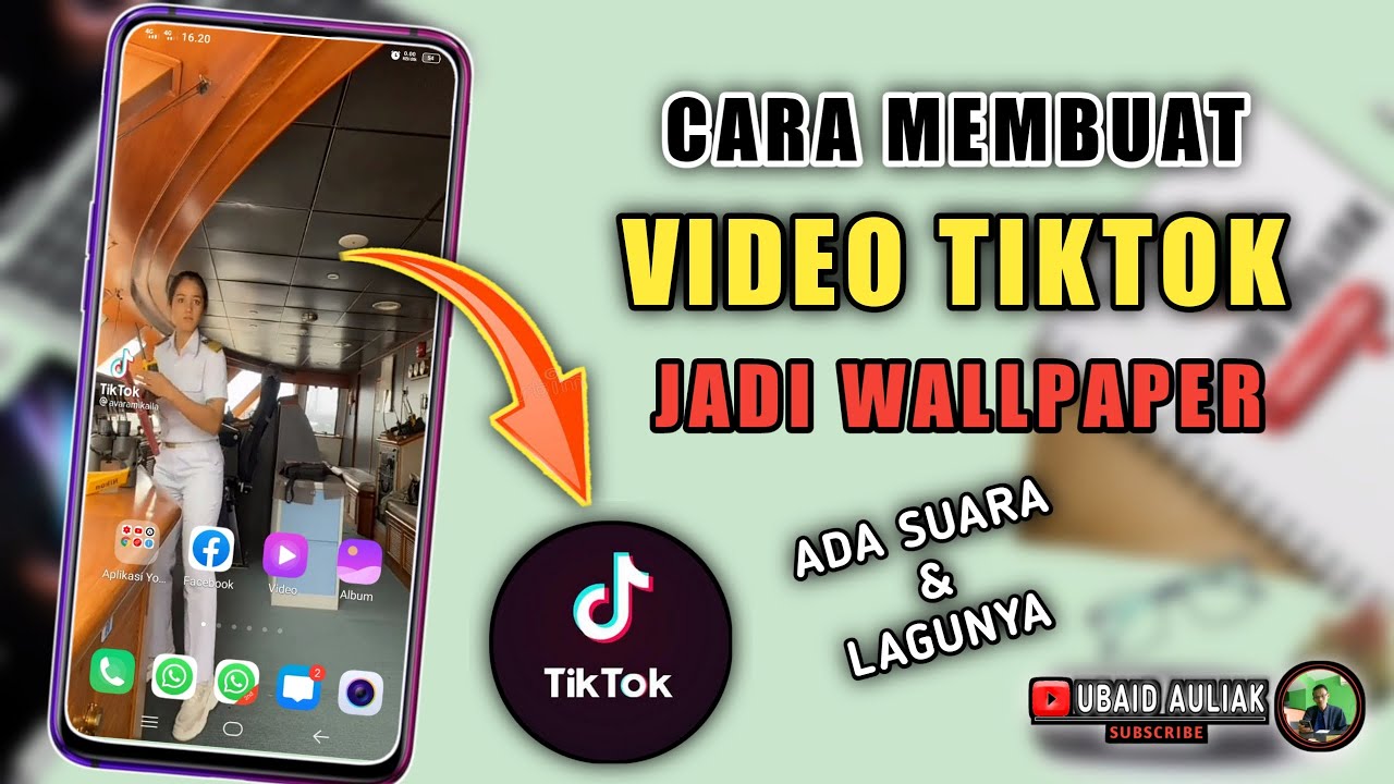 Cara Membuat Wallpaper Hp Dari Video Tiktok Ada Lagunya Youtube