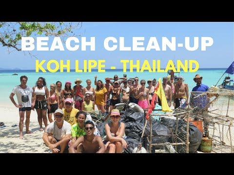 BEACH CLEANUP in Koh Lipe - Thailand (with TRASH HERO)