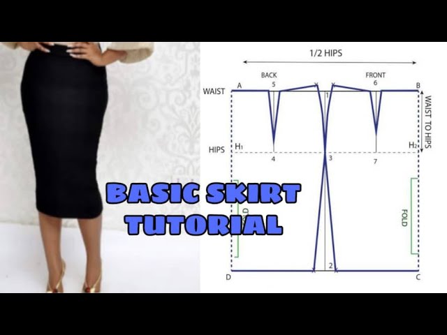 A basic Skirt Pattern : Sew a very simple straight skirt - SewGuide